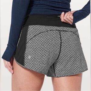 Lululemon Real Quick Short Perforated Monochromic Black 4